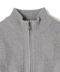 JOSEPH HOMME  新柄【洗える】シルクバルキー　　ハイネックジップアップニット