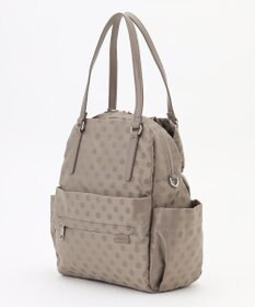 Y'SACCS ドットジャガードポーチ付きリュックサック