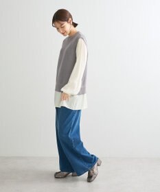 Green Parks 布帛ドッキングニットチュニック