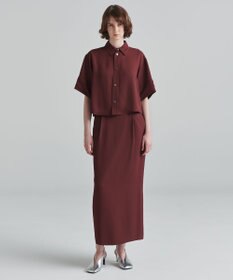 NAVE 【ReNAVE　洗える】アセテートギャバシャツ