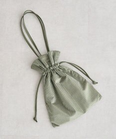 Green Parks ａｎｄｍｉｋｋａ．ラメベロアプリーツ巾着バッグ