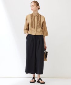 23区 【Indian Factory】コットンポプリン タックディテール シャツ