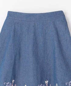 ANY KIDS 裾 ロゴ刺繍 スカパン