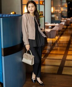 ANY SIS ビューティサーモ2WAYストレッチ テーパードパンツ