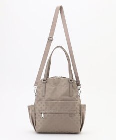 Y'SACCS ドットジャガードポーチ付きリュックサック