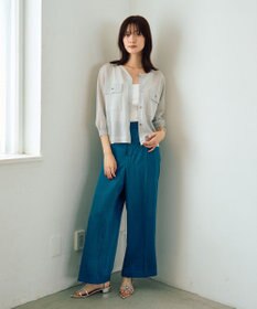 YECCA VECCA ヴィンテージサテンストレートパンツ