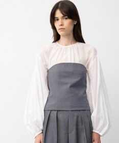 NAVE 【Nave】ウールポリエステルツイル ビスチェ