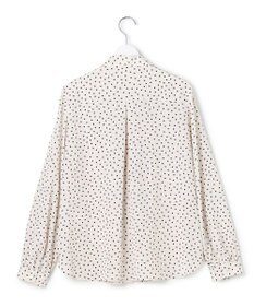 23区 【先行予約】ランダムドットプリント タックブラウス