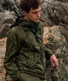 JOSEPH ABBOUD MOUNTAIN 【UNISEX】ポケッタブル ネイティブモチーフリップブルゾン