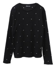 Green Parks ・ＤＯＵＢＬＥ　ＦＬＡＧＳ　ハート刺繍リブロンＴＥＥ