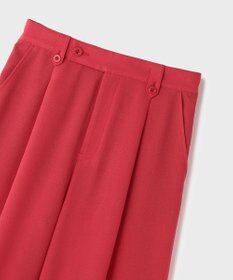 GRACE CONTINENTAL リネンタッチタックパンツ