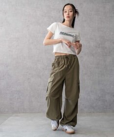 WEGO 【ウエストゴム】イージーパラシュートカーゴパンツ