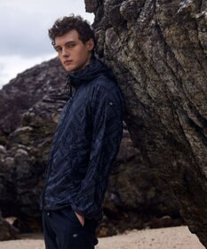 JOSEPH ABBOUD MOUNTAIN 【UNISEX】ポケッタブル ネイティブモチーフリップブルゾン