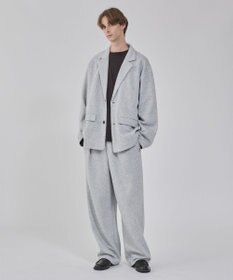 WEGO 【ウエストゴム/MLサイズ展開/ユニセックス着用ITEM】ボンディングワイドスウェットパンツ