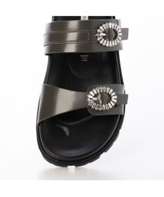 MODE ET JACOMO <MODE ET JACOMO>ビジューベルトフットベッドサンダル