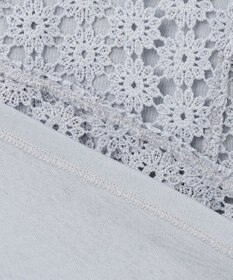 組曲 S 【WEB限定】フラワーレース ペプラムトップス