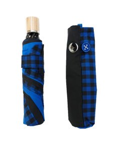 +RING 【UVカット90%以上】プラスリング UNISEX 折傘55cm BLU T875