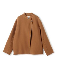 BEIGE， 【andGIRL 秋号掲載】LEMOORE / ウールリバースタンドカラーショートコート