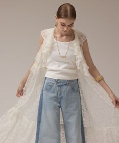 GRACE CONTINENTAL フリルカラーレースワンピース