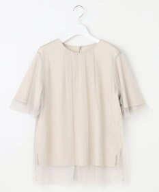 自由区 【洗える】シアーチュールプルオーバー カットソー