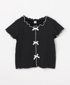 ANY KIDS 【一部店舗/WEB先行販売アイテム】ドット×リボン 半袖Tシャツ