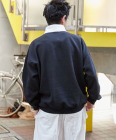 WEGO サークルロゴハーフジッププルオーバー