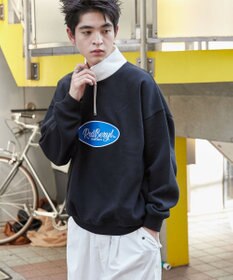 WEGO サークルロゴハーフジッププルオーバー