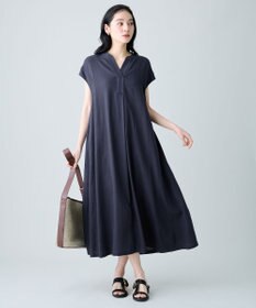 ANY L ヨーロピアンリネンフレアワンピース