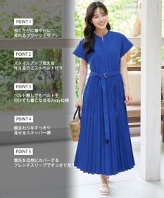 Tiaclasse プリーツAラインワンピース