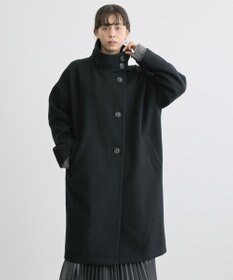 AMERICAN HOLIC リサイクル中空FIBERスタンドカラーロングコート