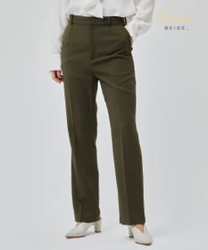 BEIGE， 【洗える】ALAINA / スリムストレートパンツ Khaki
