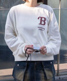 WEGO フォームプリントロゴスウェット