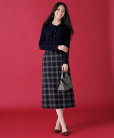 ANY SIS S CICA加工 襟デザイン ニット