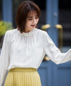 ANY SIS フリルネックスタンド ブラウス