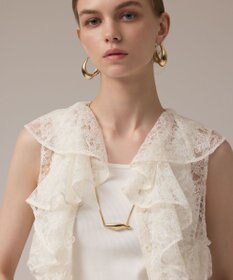 GRACE CONTINENTAL フリルカラーレースワンピース