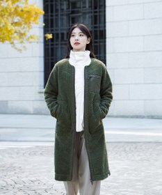 SHARE PARK LADIES 【LADIES】ボアフリースロングカーディガン