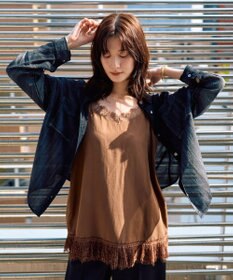YECCA VECCA シアーデニムシャツ