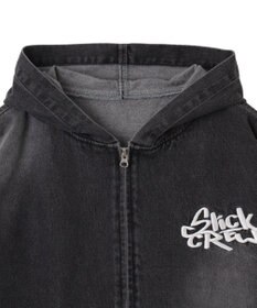 WEGO ヴィンテージウォッシュBIGフードブルゾン