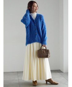 Te chichi シャギーVネックカーディガン