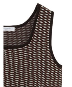 Green Parks ジャガード柄スクエアニットプルオーバー