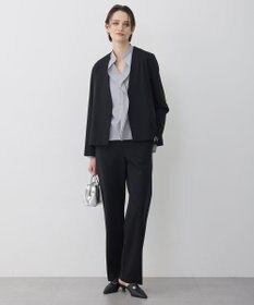 ICB L ナイロンストレッチポンチ ノーカラージャケット