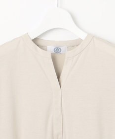 J.PRESS LADIES 【洗える】プレーティング キーネック カットソー