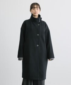 AMERICAN HOLIC リサイクル中空FIBERスタンドカラーロングコート