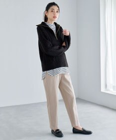 ANY L 【ストレッチ/ウエストゴム】エニィーヒート テーパードパンツ