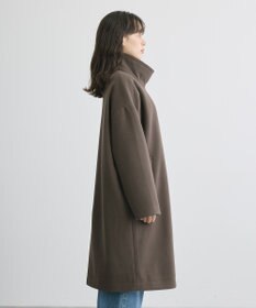 AMERICAN HOLIC リサイクル中空FIBERスタンドカラーロングコート