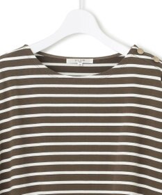 23区 S 【SLOW/一部店舗限定】ギザコットンボーダー ラウンドネックカットソー