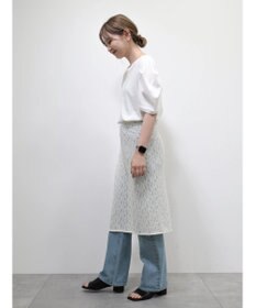 AMERICAN HOLIC 接触冷感タックスリーブ５分袖カットプルオーバー