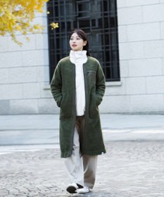 SHARE PARK LADIES 【LADIES】ボアフリースロングカーディガン