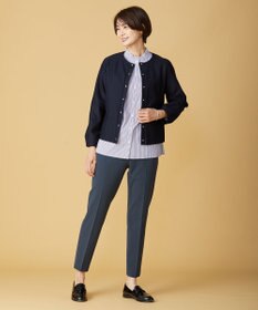 J.PRESS LADIES L 【洗える】アルガンシルク テーパード パンツ