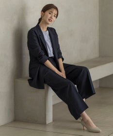 ANY SIS L 【UVカット・接触冷感・吸水速乾】スマートビューティストレッチ  ワイドパンツ